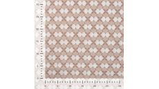Cotton Poplin Print - Retro, Sand