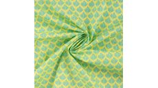 Cotton Poplin Print - Ethnic, Emerald