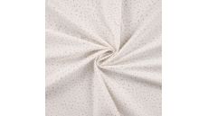 Cotton Poplin Print - Mini Dots, Ecru
