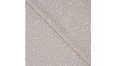 Cotton Poplin Print - Mini Dots, Sand