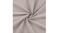 Cotton Poplin Print - Mini Dots, Sand