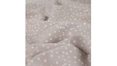 Cotton Poplin Print - Mini Dots, Sand