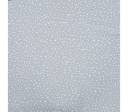 Cotton Poplin Print - Mini Dots, Dusty Blue