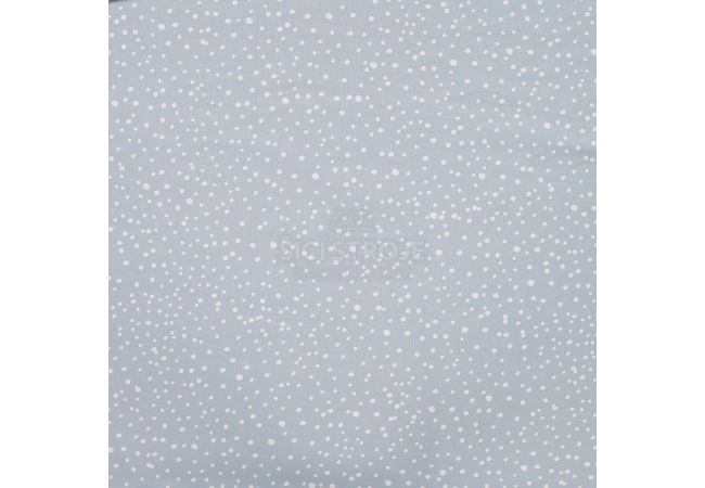 Cotton Poplin Print - Mini Dots, Dusty Blue