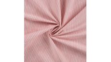 Cotton Poplin Print - Mini Stripes, Poudre