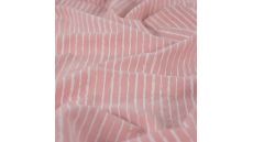 Cotton Poplin Print - Mini Stripes, Poudre