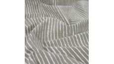 Cotton Poplin Print - Mini Stripes, Khaki