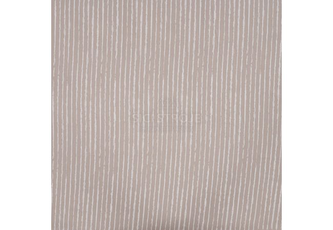 Cotton Poplin Print - Mini Stripes, Sand
