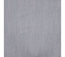 Cotton Poplin Print - Mini Stripes, Dusty Blue