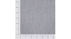 Cotton Poplin Print - Mini Stripes, Dusty Blue