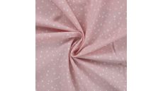 Cotton Poplin Print - Mini Heart, Poudre