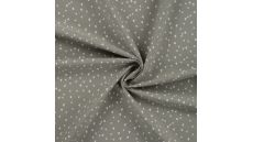 Cotton Poplin Print - Mini Heart, Khaki