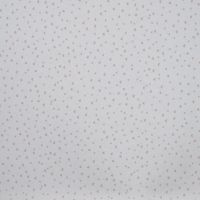 Cotton Poplin Print - Mini Heart, Ecru