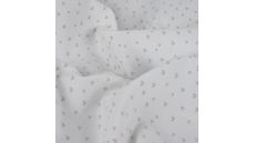 Cotton Poplin Print - Mini Heart, Ecru