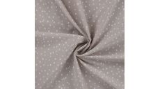 Cotton Poplin Print - Mini Heart, Sand