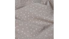 Cotton Poplin Print - Mini Heart, Sand
