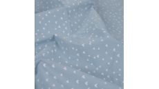 Cotton Poplin Print - Mini Heart, Dusty Blue