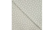 Cotton Poplin Print - Mini Paws, Khaki