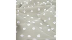 Cotton Poplin Print - Mini Paws, Khaki