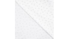 Cotton Poplin Print - Mini Paws, Ecru