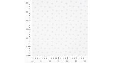 Cotton Poplin Print - Mini Paws, Ecru