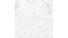 Cotton Poplin Print - Mini Paws, Ecru