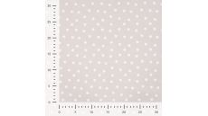 Cotton Poplin Print - Mini Paws, Sand