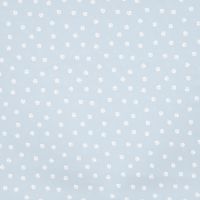 Cotton Poplin Print - Mini Paws, Dusty Blue