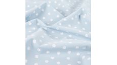 Cotton Poplin Print - Mini Paws, Dusty Blue