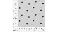Cotton Poplin Print - Dots, Black Off White