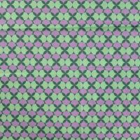 Cotton Poplin Print&Coated - Retro, Violet