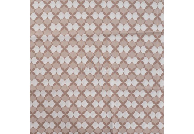 Cotton Poplin Print&Coated - Retro, Sand