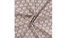 Cotton Poplin Print&Coated - Retro, Sand