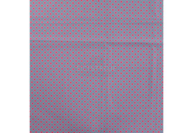 Cotton Poplin Print&Coated - Retro Flowers, Fuchsia