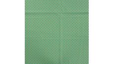 Cotton Poplin Print&Coated - Retro Flowers, Emerald