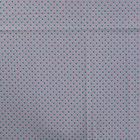 Cotton Poplin Print&Coated - Retro Flowers, Violet