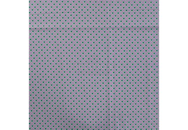Cotton Poplin Print&Coated - Retro Flowers, Violet