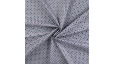 Cotton Poplin Print&Coated - Retro Flowers, Violet