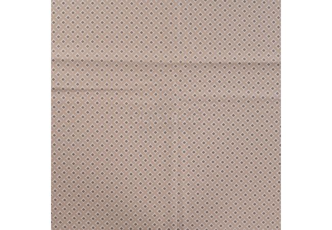Cotton Poplin Print&Coated - Retro Flowers, Sand
