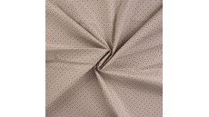 Cotton Poplin Print&Coated - Retro Flowers, Sand
