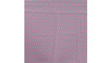 Cotton Poplin Print&Coated - Retro Abstract Flowers, Fuchsia