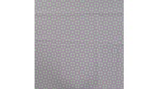 Cotton Poplin Print&Coated - Retro Abstract Flowers, Violet