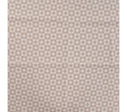 Cotton Poplin Print&Coated - Retro Abstract Flowers, Sand