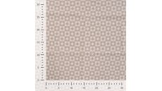 Cotton Poplin Print&Coated - Retro Abstract Flowers, Sand