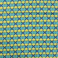 Cotton Poplin Print&Coated - Ethnic, Emerald