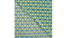 Cotton Poplin Print&Coated - Ethnic, Emerald