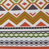 French Terry Print - Ikat Stripe, Terra