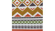 French Terry Print - Ikat Stripe, Terra