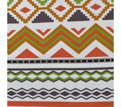 French Terry Print - Ikat Stripe, Terra