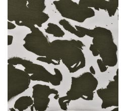 French Terry Print - Khaki